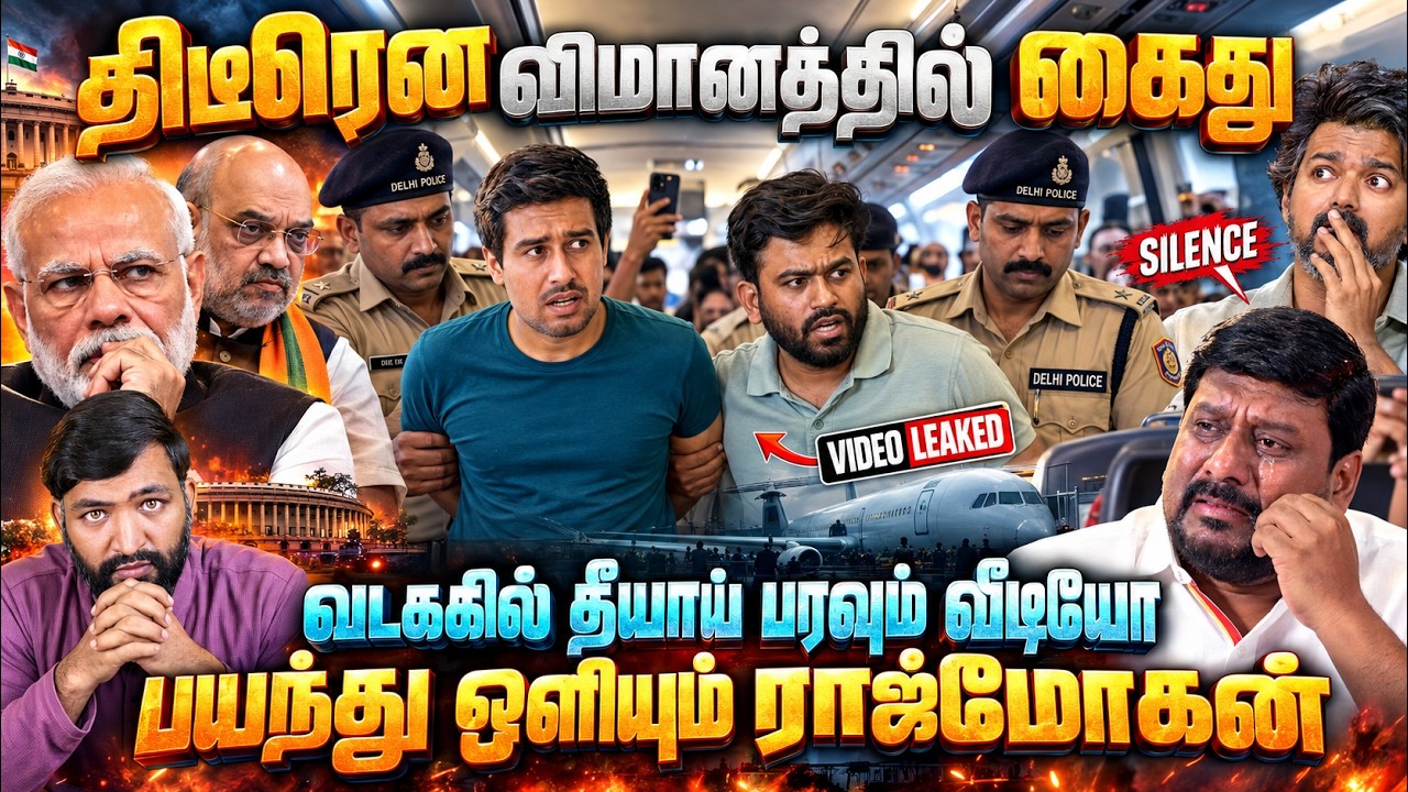 திடீரென விமானத்தில் கைது! வடக்கில் தீயாய் பரவும் வீ?