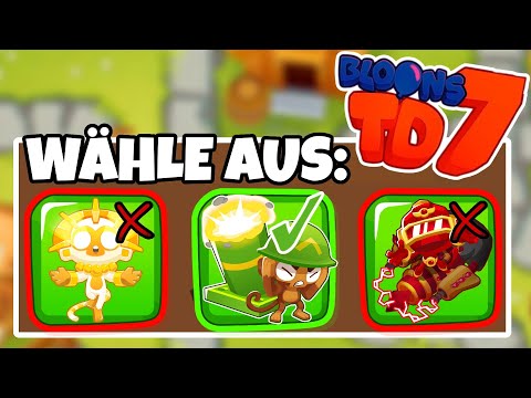 NUR MITTE auswählen in BTD7!