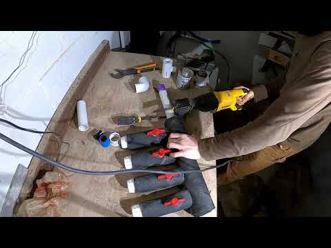 Geothermal heat pump manifold leak repair