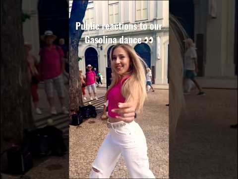 Public reacts to our viral dance  GASOLINA 🔥| Mia Racikova