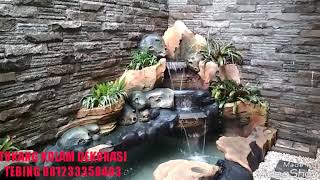 preview picture of video 'TUKANG KOLAM DEKORASI AIR TERJUN SURABAYA, JAKARTA, SEMARANG, BALI, MANADO, PALU, MAKASSAR , BALIKPA'