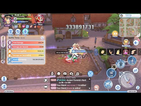 Shield Test : Damage per screenshot