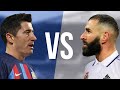 Robert Lewandowski VS Karim Benzema - Who Is Better? - Amazing Skills & Goals - 2022 - HD
