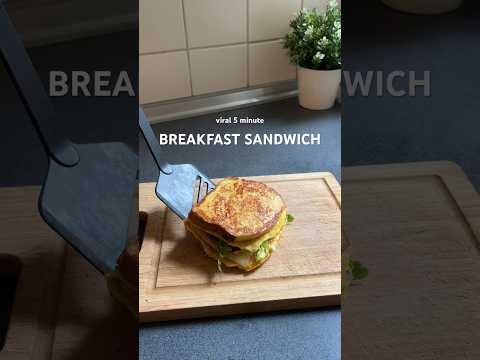 Viral 5 minute breakfast sandwich 🥪✨| #breakfastsandwich #easyrecipe #breakfastidea