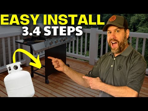 How To Install The PROPANE TANK To Your Grill in 3.4 Steps