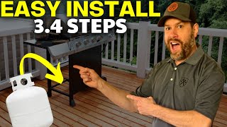 How To Install The PROPANE TANK To Your Grill in 3.4 Steps
