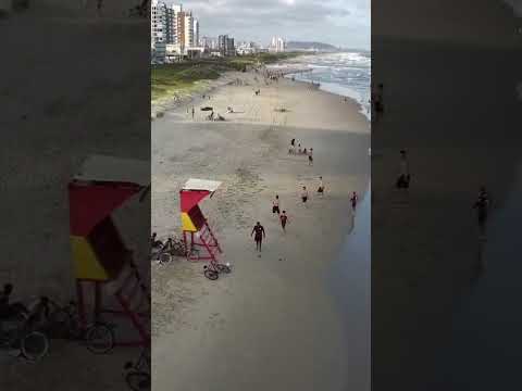 Vista aérea da do gravata - Navegantes/SC