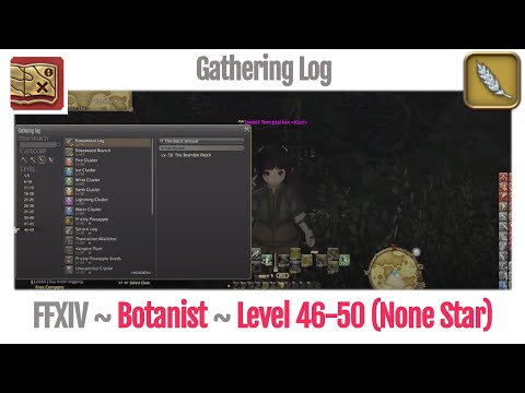 FFXIV Botanist Gathering Log Level 46-50 (None Star) - A Realm Reborn