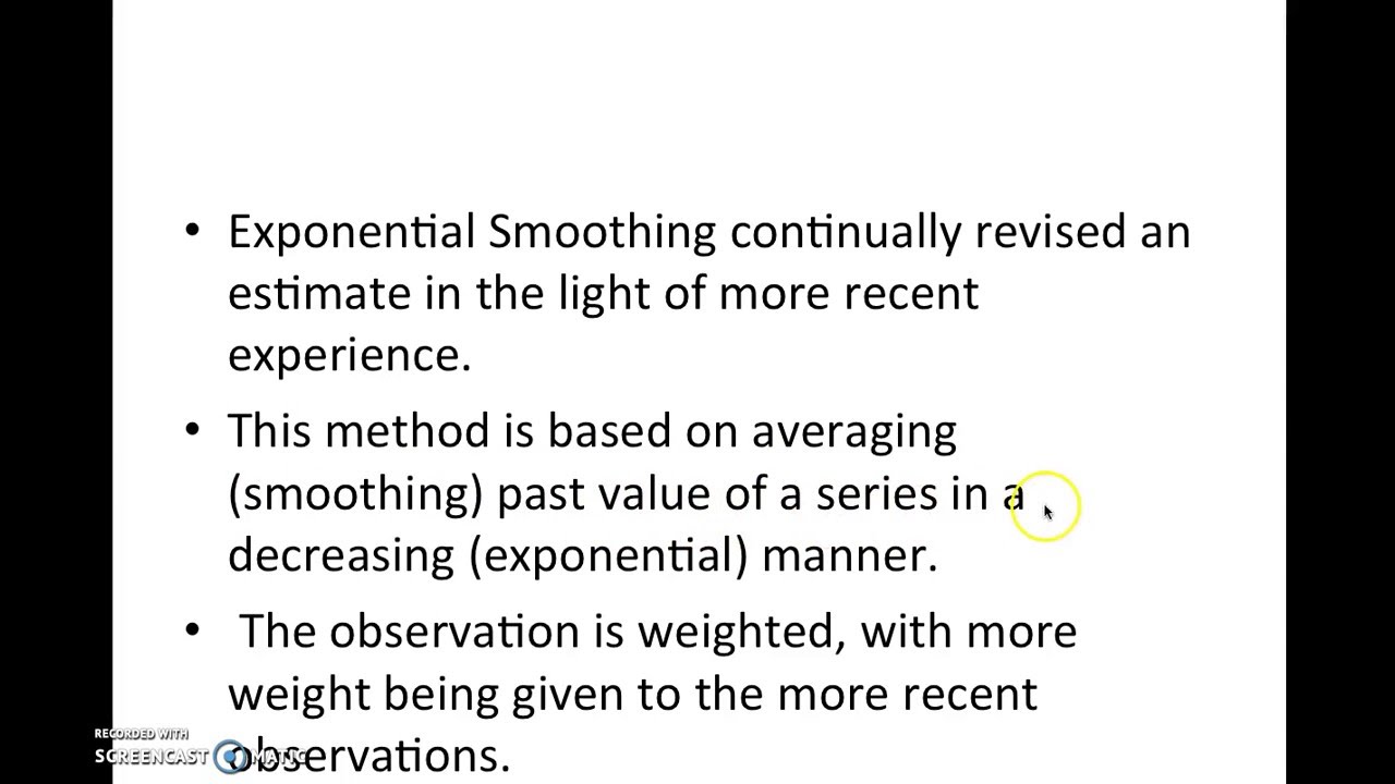 Quantitative Method of Forecasting