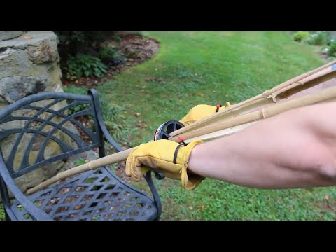 Part of a video titled How to Split Bamboo - YouTube