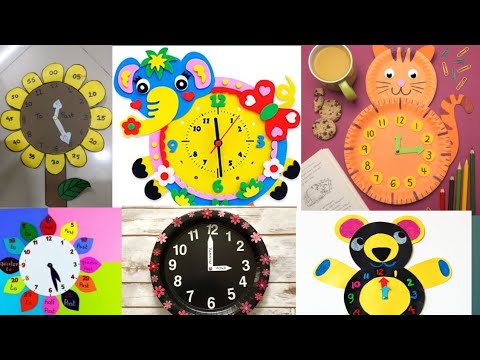 paper clock ⏰ craft ideas//how to make paper clock