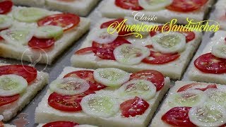 classic american sandwiches | american veg sandwiches | veg mayo sandwiches | vegetable sandwiches