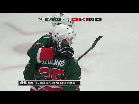 Optibet hokeja līga: HK Liepāja - HK Prizma/IHS. Spēles labākie momenti (12.09.2020)