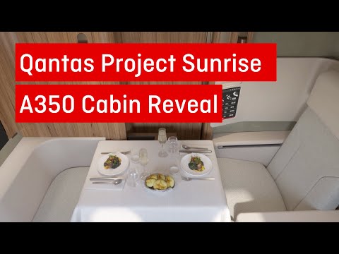 Qantas Project Sunrise A350 cabin reveal