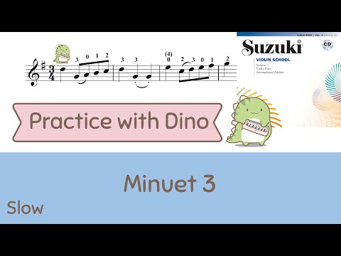 (Slow) Minuet 3  - Suzuki violin method vol 01