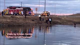 Good Samaritans, firefighters rescue two children, woman from pond in Huntley