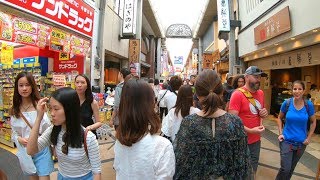 Walking Through a Japanese Market in Nara, Japan