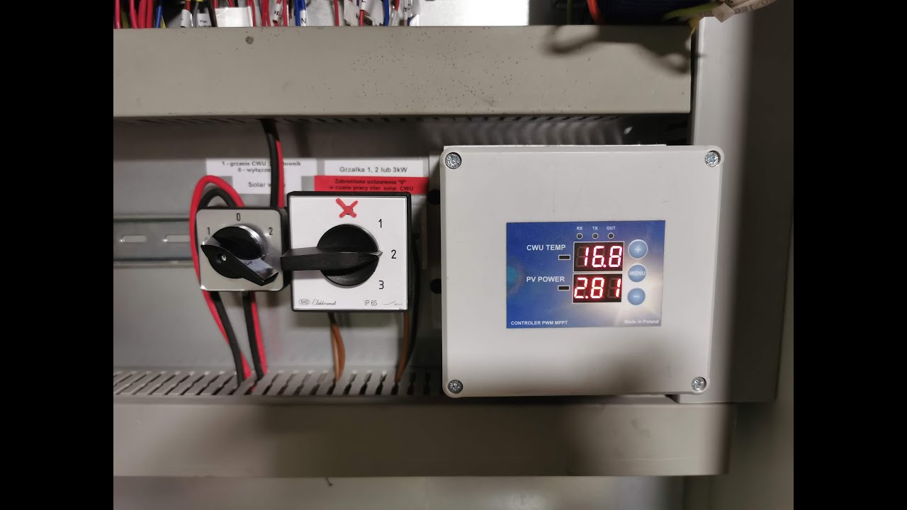 Grzanie wody fotowoltaiką. Regulator grzałek CWU. Pierwsze wrazenia po uruchomieniu.