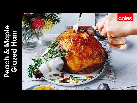 Peach & Maple Glazed Christmas Ham | Cook with Curtis Stone | Coles