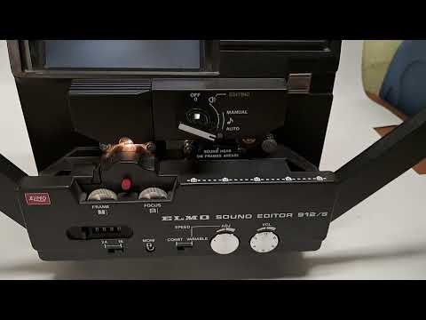 Elmo Sound Editor 912/S Super 8 8MM Movie Film Viewer Testing Video