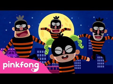 Police Car vs. Thieves | Car Songs | Police Cars & Patrols Series | Pinkfong Songs for Kids