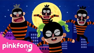 Police Car vs. Thieves | Car Songs | Police Cars &amp; Patrols Series | Pinkfong Songs for Kids