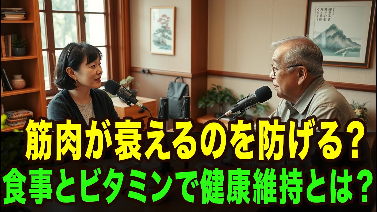 筋肉が衰えるのを防げる？食事とビタミンで健康維持とは？