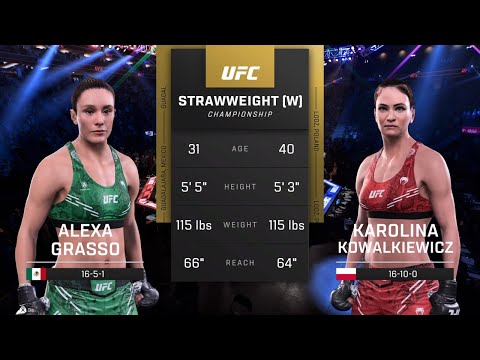EA Sports UFC 5 Gameplay Alexa Grasso vs Karolina Kowalkiewicz