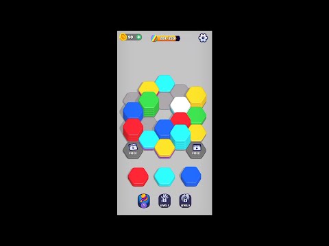 Hexa Sort (by Lion Studios Plus) - free offline puzzle game for Android and iOS - YouTube