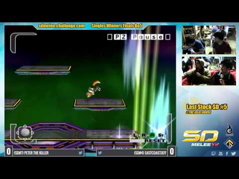 Last Stock SD #5 - SSBM Tournament - ft. EastCoastJeff, JJR, PTK, TG | Devastation - 1 / 2