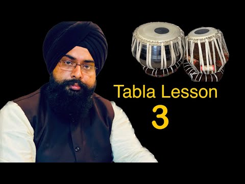 Tabla lesson 3 Tabla lesson for beginners in Hindi with English subtitles Rajvinder Singh