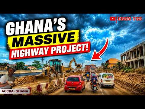 Ghana highway project drone video