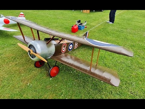 1/3 SCALE RC SOPWITH PUP 108" SPAN BALSA USA - GEARED ZENOAH 38cc PETROL, DAWN PATROL - NLMFC - 2021
