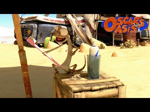 Oscar Finds A Toothbrush | Oscar's Oasis Kids Cartoons