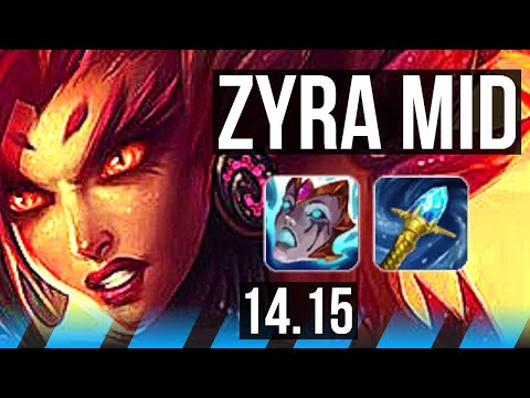 ZYRA vs LISSANDRA (MID) | 9/0/13, Legendary | EUW Diamond | 14.15