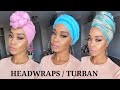 6 Quick EASY Headwrap Turban Styles Tutorials Tupo1
