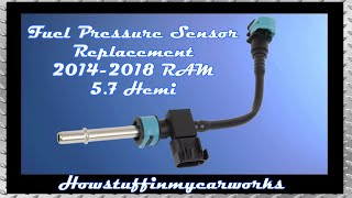 How to replace change remove the fuel pressure sensor on 2014 to 2018 RAMM 1500 5.7 Hemi