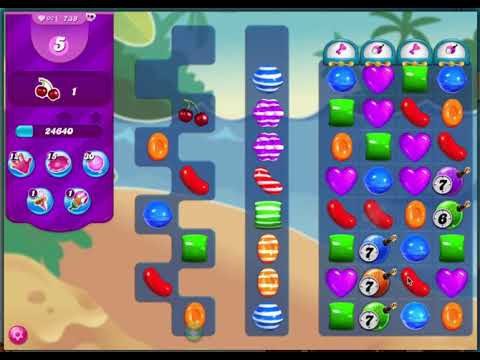 Candy crush saga - level 739 - no boosters