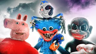 The Ultimate Creature Fights by Horror Skunx! (Huggy Wuggy, Moondrop, Peppa Pig & Cartoon Monkey)