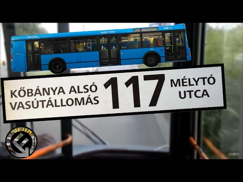 BKV 117-es autóbusz útvonala oda-vissza (Kőbányaalsó v.á - Mélytó utca   Kőbánya alsó v.á)