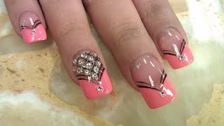 ELEGANT DIAMOND NAILS DESIGNS