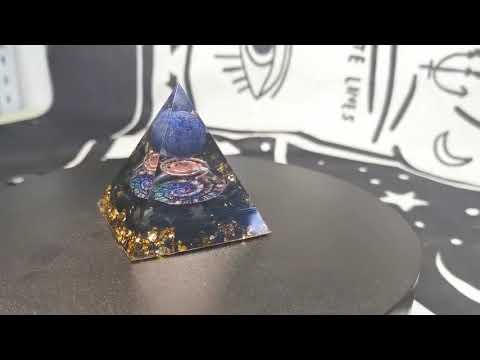 Lapis lazuli crystal sphere orgone pyramid-natural amethyst ...