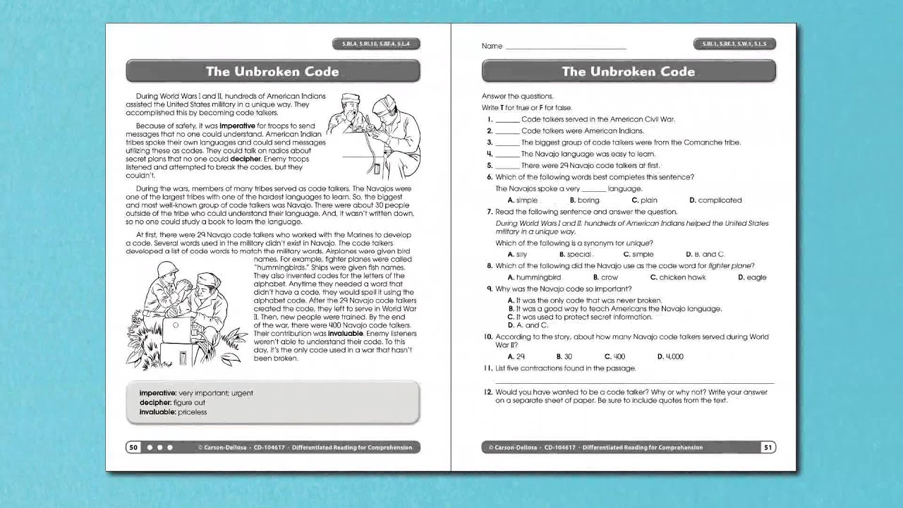 Differentiated Reading for Comprehension Resource Books