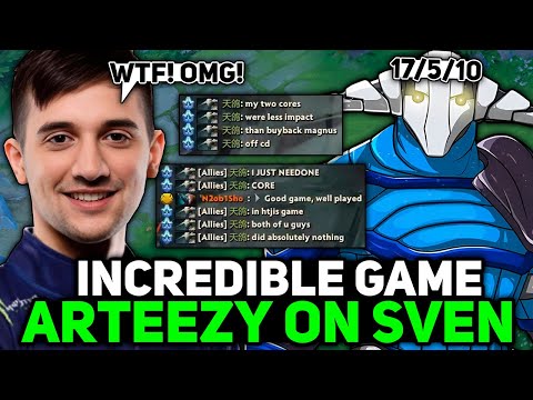 INCREDIBLE GAME by ARTEEZY on SVEN CARRY!