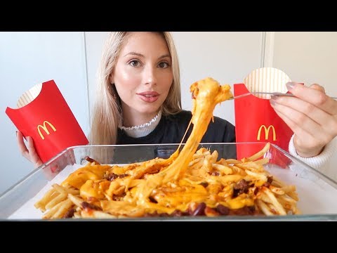 McDonalds Chili Cheese Fries Mukbang!
