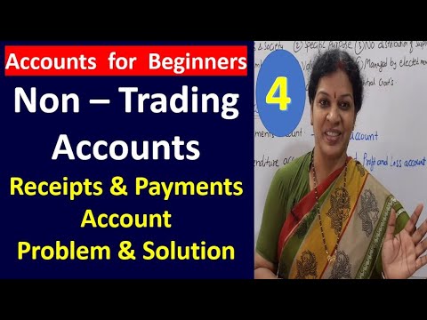 1 Non Trading Accounts Introduction