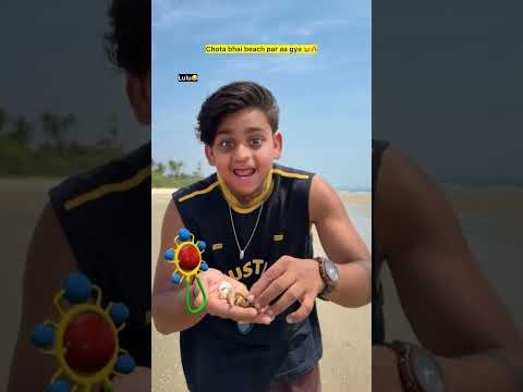 Goa ke beach par aa gya 😂🔥| indian family #shorts #indian #chaman #relatable #chotabhai #bachpan
