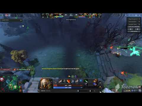 Wraith King chasing Juggernaut - DOTA 2