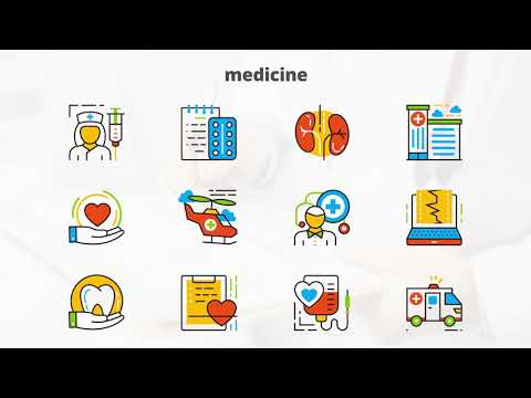 Medicine And Healthcare | Flat Animated Icons | Free after effects templates | Free Ka Dost