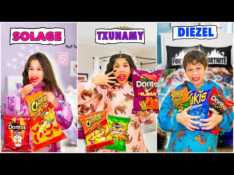 Last To STOP Eating SPICY Chips In Their Own ROOM Wins A MYSTERY PRIZE $ - Challenge